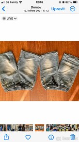Chlapecké džíny, kraťasy, tepláky vel. 140cm, 9-10 let - 3