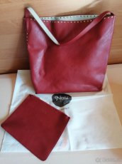 Oboustranný shopper Nalí červená/béžová včetně malé taštičky - 3