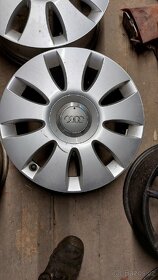 16" SADA ORIGINÁLNÍCH ALU DISKŮ 6,5JX16 ET50 AUDI SKODA VW - 3