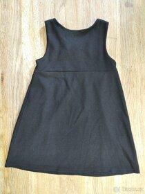 Dívčí černé šaty, šatovka vel. 122 F&F - 3