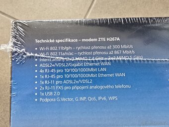 Wi-Fi router, VDSL2 modem ZTE H267A - 3