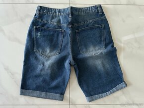 Modré džínové šortky - 3