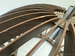 Závěsný lustr hnědý - 3