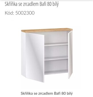 Zrcadlová skříňka 80 cm - 3