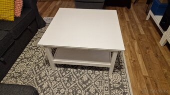Konferenční stolek Ikea Hemnes bílý - 3