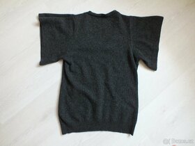 Šedý vlněný top/vesta Sisley, vel. M - 3