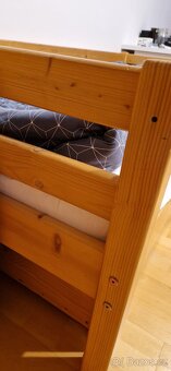 postel masiv 90x200 s matrací a roštem - 3