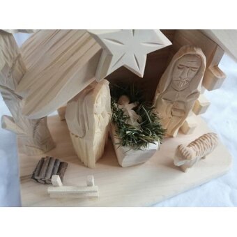Dřevěný betlém 14D1 - 3