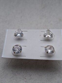 Dámské stříbrné náušnice NOVÉ - 3