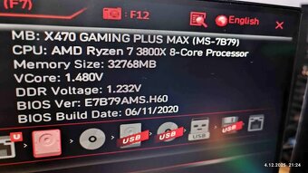 4 - Herní PC Ryzen 7 (8-jádro) , 32 GB RAM , RTX 3060TI - 3