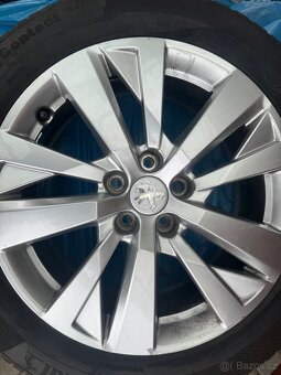 Sada hliníkových kol 17 Peugeot alu kola 5x108 ET 42 215/55 - 3
