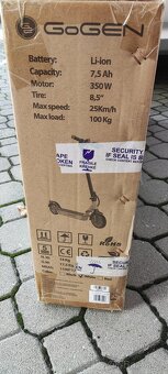 Nová nerozbalená elektrická koloběžka - 3