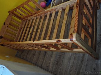 Dětská postel se zábranou včetně roštu 180x80 - 3