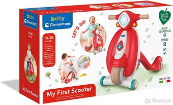 Dětské chodítko Clementoni Scooter Vintage nové nepoužité - 3