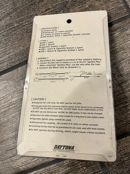 Nabíjecí Daytona USB port a cigaret - 3