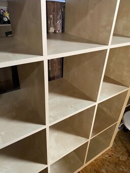 Policový díl / rozdělovač místnosti / knihovna dub - 3