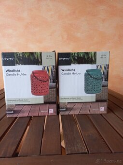 Keramická lucerna - sada 2 ks, zcela nové - 3