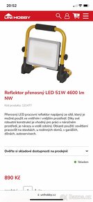 LED pracovní reflektor 50W přenosný - 3