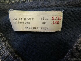 prodám úpletovou mikinu na zip. zn. ZARA Boys, vel. 140/9-10 - 3
