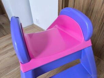 Skluzavka růžová little tikes - pěkný stav - 3