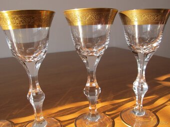 Prodám pozlacené skleničky - 3
