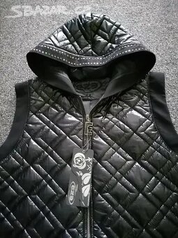 Dámská vesta s kapucí s kamínky vel 44 - 3