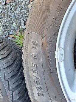 Original ALU 16" Opel Omega 5x110 Celoroční pneu - 3