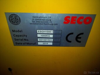 Paletovací vozík nůžkový elektrický. - 3