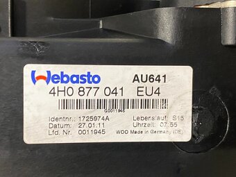 Posuvné solární elektrické střešní okno Audi A8 D4 4H 2011 - 3