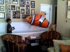 Air Swimmers - létající ryba v místnosti- Nemo nebo žralok - 3