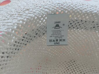 Letní bílý klobouk s mašlí - 3