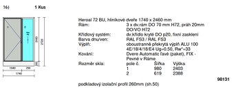 Nové hliníkové vchodové dveře - 3
