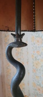 Starožitná lampa s hadem (pouze OSOBNÍ odběr) - 3