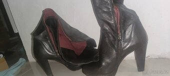 Prodám pravé italské kožené kozačky - 3