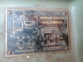 Válečný polní telefon Ericson, ruský, rarita. - 3