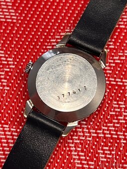 Hodinky Prim pavouček – modré indexy + řemínek Saturn Sport - 3