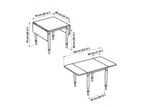 IKEA jídelní stůl, rozkládací - 3