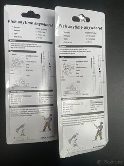 MINIATURNÍ SKLÁDACÍ RYBÁŘSKÝ PRUT S NAVIJÁKEM - 3