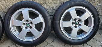 Originál alu Škoda O1 5x100 205/55 R16 letní - 7mm - 3