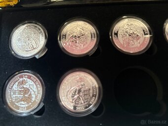7x stříbrná mince Royal Tudor Beasts 2oz v etui 2022 - 3