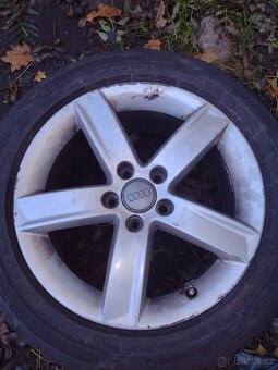 Audi A4 b8,A5 org.alu kola 17 se zimními pneumatikami - 3