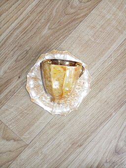 Zlacené hrnečky s podšálkami - 3