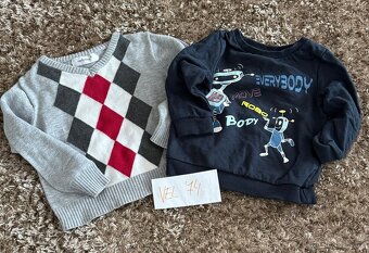 Mikiny a svetr pro chlapečka 7 KS , vel. 74 - 86 - 3