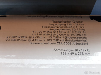 4x120W RMS 2 SADY KOMPO REPRO + 4x 100W RMS PRÉMIOVÝ ZOSÍK - 3