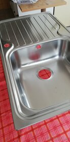 Kuchyňský dřez, nerezový, nový - 3