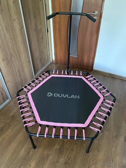 DUVLAN Trampolína s držadlem Jumpee Pink - 3