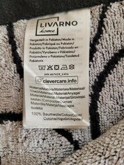 Dva nové froté ručníky se srdíčky zn. Livarno - 3