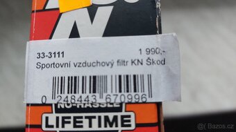 Sportovní vzduchový filtr K+N pro ŠKODA Kamiq 1.5 TSI 150 HP - 3