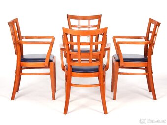 Zachovalé židle, křesílka s područkami, výroba TON, 4x. - 3