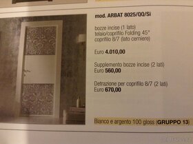 TOTÁLNÍ vyprodej exkluzivní italské dveře se slevou 80% - 3